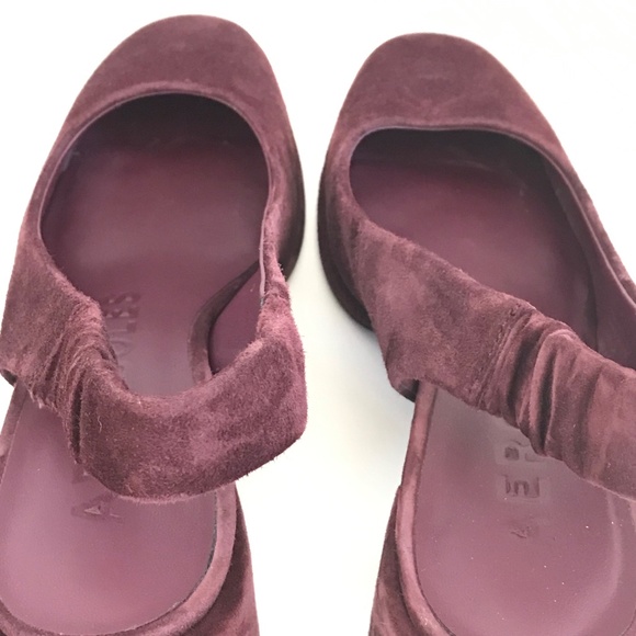 AEROSOLES Altona Slingback Block Heel Pumps Burgundy Women’s Size 7 - Picture 9 of 16